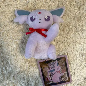 연보라색 봉제 인형 (카드 포함)