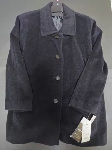 여성용 블랙 롱 코트 (미사용 새상품)