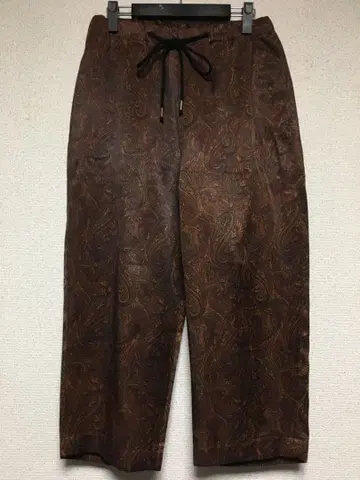 MONKEY TIME 이지 와이드 팬츠 브라운 페이즐리 무늬