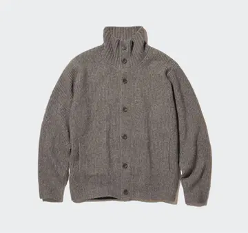 UNIQLO 수플레얀 스탠드 카라 가디건 (긴팔)