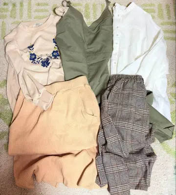 여성용 의류 묶음 판매 내추럴 캐주얼