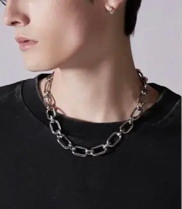 [ CLEL ] 체인 플러스 목걸이 팔찌 세트 (사이즈 조절 가능)