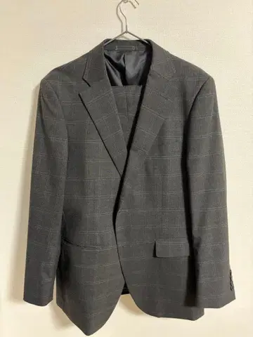 TOPVALUE 비즈니스 정장 셋업 그레이 체크 AB6