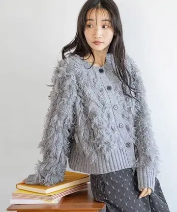 로리즈팜 프린지 2way 가디건