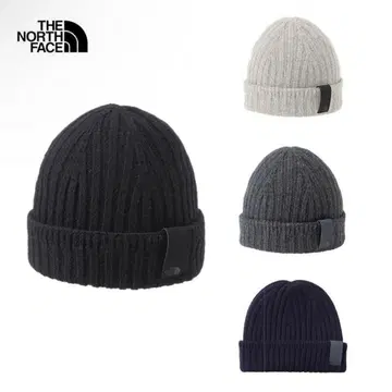 [ 택 포함 미사용 새상품 ] THE NORTH FACE 블랙 니트 모자