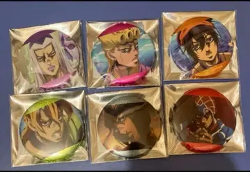 죠죠의 기묘한 모험 황금의 바람 호위팀 장면 사진 홀로그램 캔뱃지 죠르노