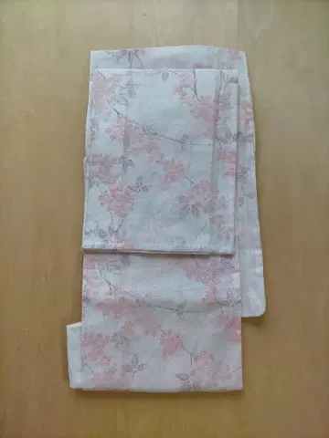 오지야 크레이프 원단 벚꽃 패턴