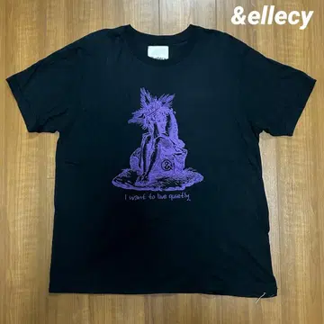 &ellecy 앤드엘씨 양면 프린트 크루넥 T셔츠