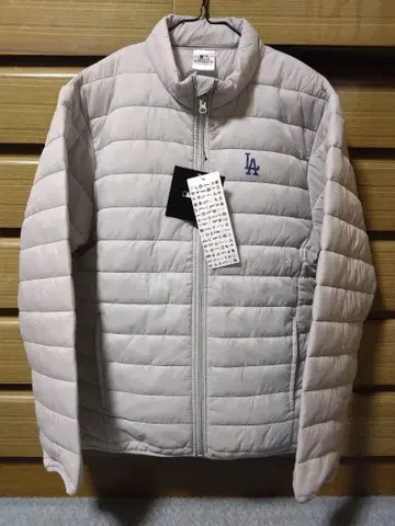MLB 다저스 충전솜 나일론 자켓 미사용 택 포함 L 사이즈 그레이
