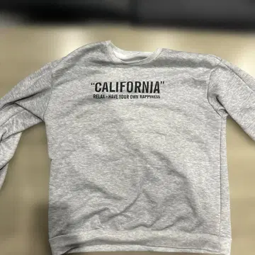 CALIFORNIA 프린트 그레이 트레이닝복
