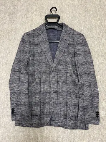 TOMORROWLAND 그레이 계열 체크 무늬 테일러드 자켓