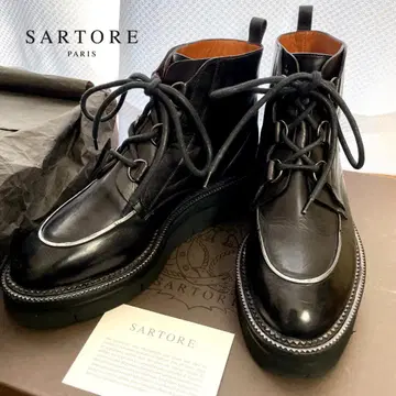 SARTORE 사토레 블랙 가죽 부츠