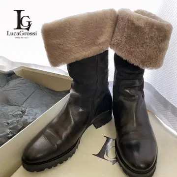Luca Grossi 루카 그로시 무스탕 가죽 2way 롱 부츠