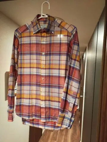 James Mortimer 체크 무늬 셔츠 사이즈 36