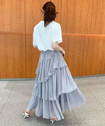 아뉴앙스 랜덤헴 캉캉 스커트