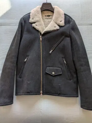 EDITION 더블 라이더 자켓 무스탕