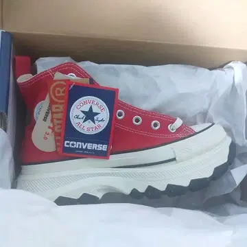 미사용 새상품 컨버스 CONVERSE TREKWABE HI 빨간색 레드