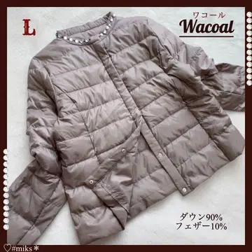 새상품급 고급 와코루 발수 다운&페더 다운 자켓 비쥬 포함 얇은 소재