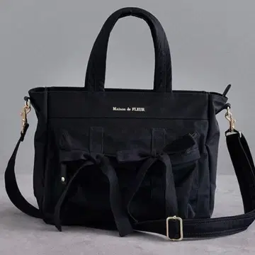 Maison de FLEUR 본넬 리본 숄더백