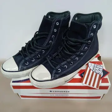 CONVERSE 블랙 스웨이드 하이컷 25.0 익명 배송