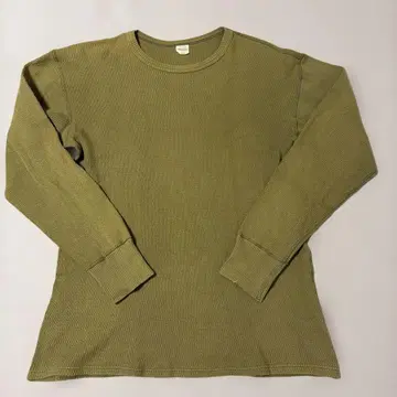 웨어하우스 Lot5903 4본침 크루넥 와플 긴팔 티셔츠 OD 그린 L