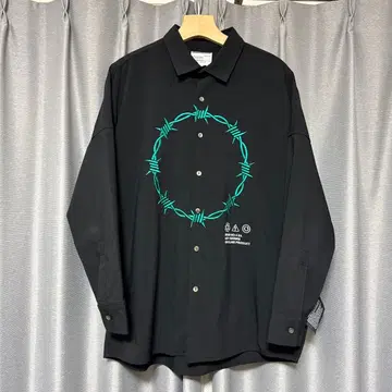 SHAREEF ' BARBED WIRE ' emb. L/S SHIRTS