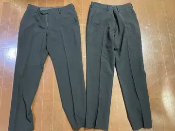 AOKI(아오키) 슬랙스 2개 세트 블랙 무지 인심 74cm