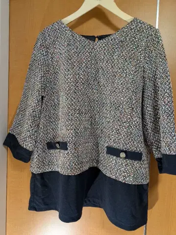 멀티 컬러 반소매 상의 4L