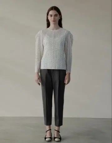 OHGA 마쉬멜로우 팬츠 보통 기장 그레이 S 사이즈