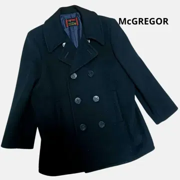 [ 새상품급 ] McGREGOR 맥레거 더블 브레스트 P 코트 블랙