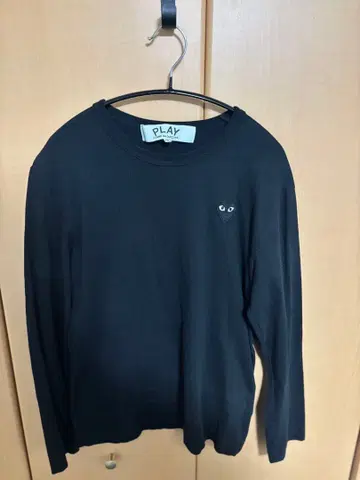 PLAY 블랙 긴팔 티셔츠