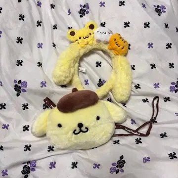 폼폼푸딩 머리띠 산리오 퓨로랜드 패스 케이스 미니백