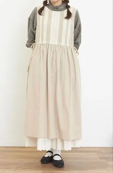 사만사 모스모스 레이스 덧댄 민소매 원피스 아이보리 S 사이즈