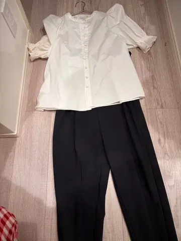 ohga 오가 살로펫 싸개 단추 블라우스