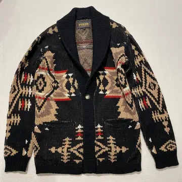 Pendleton 기하학 패턴 니트 가디건 L