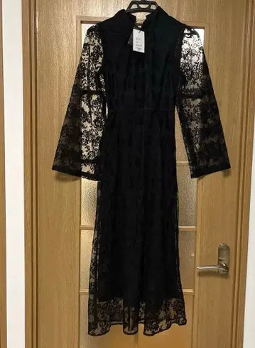블랙 레이스 원피스 드레스 포멀 S 사이즈 tg588