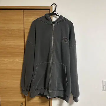 그레이 풀 집업 후드티