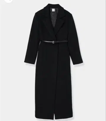 L'AUBE BLANC 벨티드 체스터 코트 로브 블랑