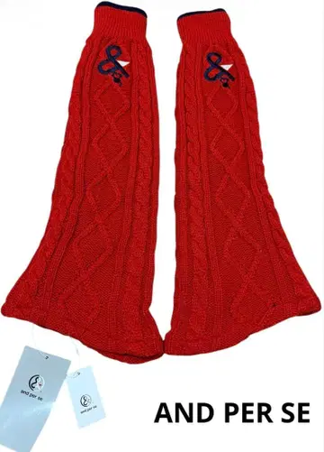 AND PER SE 앙파스이 레그 워머 안감 플리스 레드 계열 F