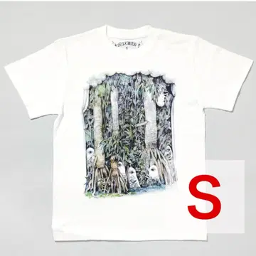 보리스 잡화점 히구치 유코 T셔츠 [하나가 나는 숲] S사이즈 화이트
