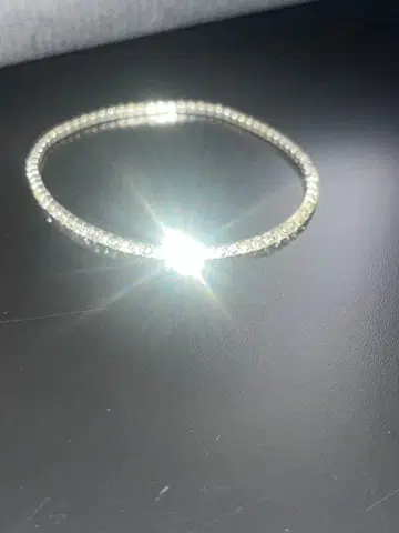 실버 크리스탈 비즈 팔찌