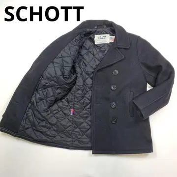 새상품급 Schott U.S. 740N 피코트 블랙 이카리 버튼 M 상당