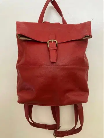 [ 미사용 ] 천연 가죽 백팩