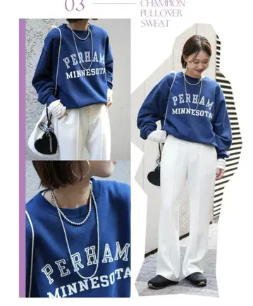 [ Champion ] SLOVE IENA 별주 속기모 풀오버 맨투맨