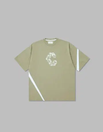 CRONOS 오버사이즈 티셔츠 MOS.GRN L 미개봉 새상품