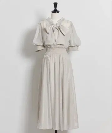 [Noela] 샤이니 로고 도트 시어 원피스