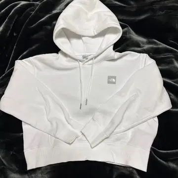 THE NORTH FACE 화이트 크롭 후드티 L