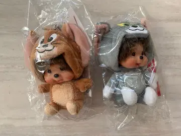 톰과 제리 x 몽치치 얼굴 큰 SS 키체인 2개 세트