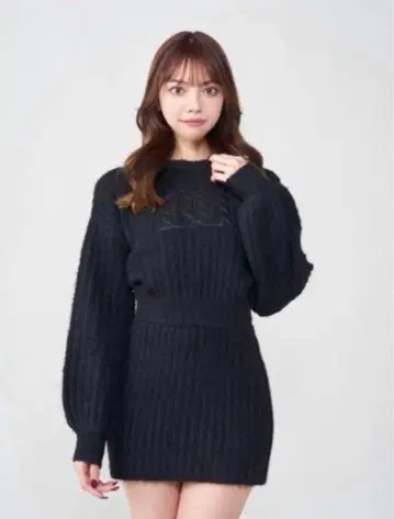 Darich DD 퀼팅 로고 니트 셋업