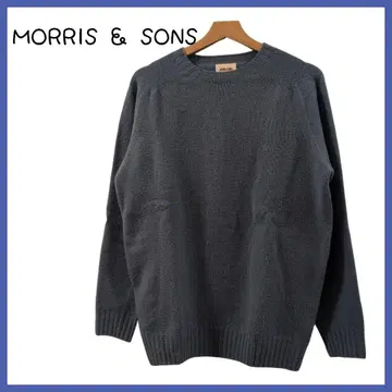 MORRIS & SONS 영국제 울 100% L 블루